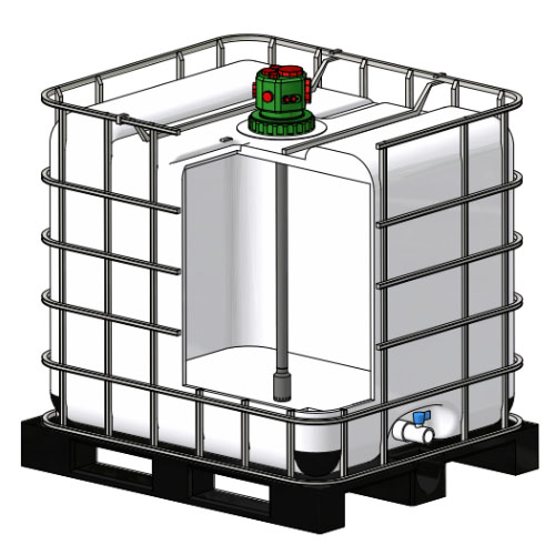 Sauglanze aus PE - elektrisch leitfähig für MULTI FLEX BLOCK mit Borsilikatkugel und EPDM Dichtung