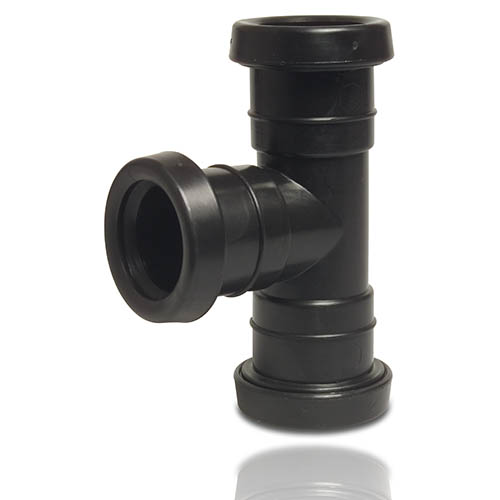 PP T-Stück 90° - ABWASSER  HT SCHWARZ -