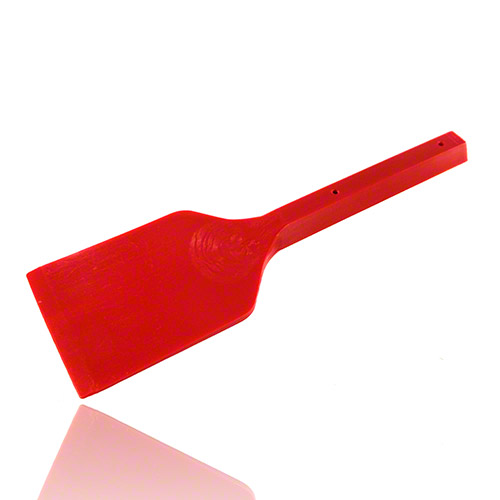 Schaber aus PE für Filterkuchen, PE-HD, Farbe Rot
