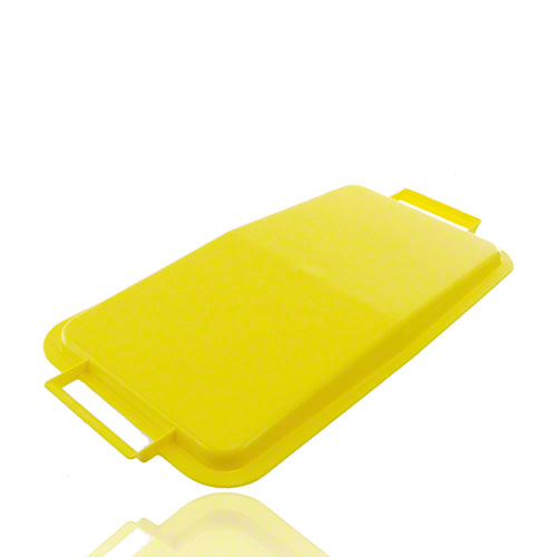 Deckel für Mehrzweck-Behälter, eckige Form, 60 Liter, Farbe gelb