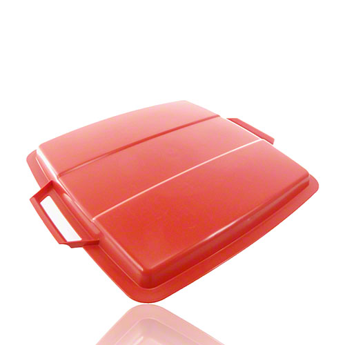 Deckel für Mehrzweck-Behälter, eckige Form, 90 Liter, Farbe rot